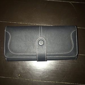 New never used Black fold out wallet